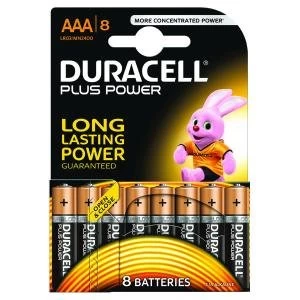 Image of Duracell Plus AAA Battery Pack of 8 81275401