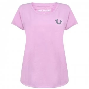 Image of TRUE RELIGION Reflective T-Shirt - Gelato Pink