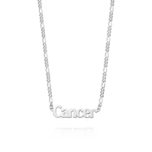 Image of Daisy London Jewellery 925 Sterling Silver Cancer Zodiac Necklace Sterling Silver