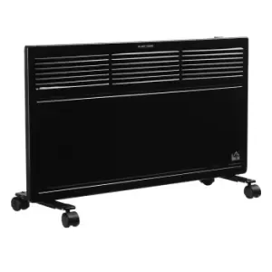 Image of Etna Convector Radiator Heater with Adjustable Thermostat Safety Cut-Off - Black