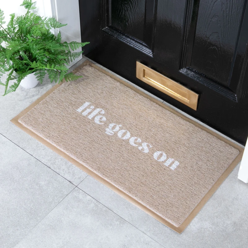 Image of Native Natural Life Goes On Doormat (70 X 40Cm)