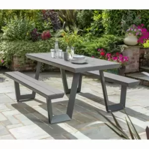Image of Handpicked Wembley Picnic Table Mid Grey