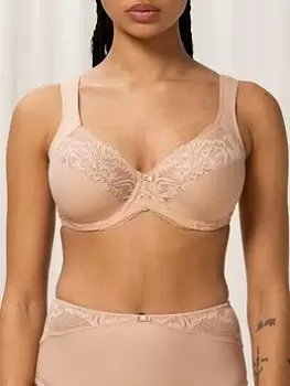 Image of Triumph Modern Lace+cotton W02 Bra, Beige, Size 34C, Women