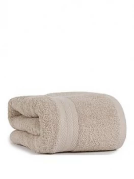 Image of Essentials Collection 100% Cotton 450 Gsm Quick Dry Jumbo Bath Sheet ; Pebble