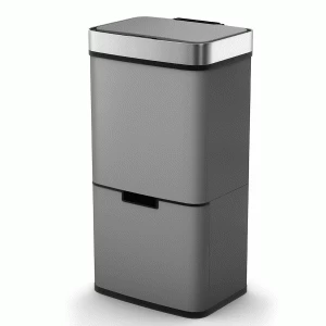 Image of Morphy Richards 2-Compartment Sensor Bin - Titanium