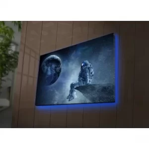 Image of NASA-005 Multicolor Decorative LED Lighted Canvas Painting