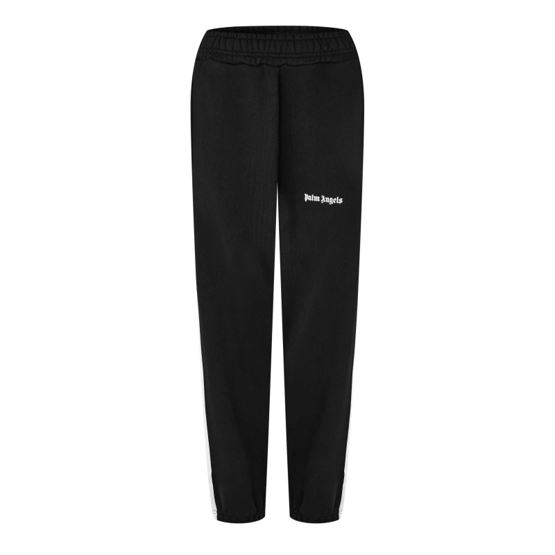 Image of Palm Angels Classic Logo Tracksuit Bottoms Black/White female 8 (XS)