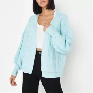 Image of Missguided Batwing Cardigan 3GG - Blue
