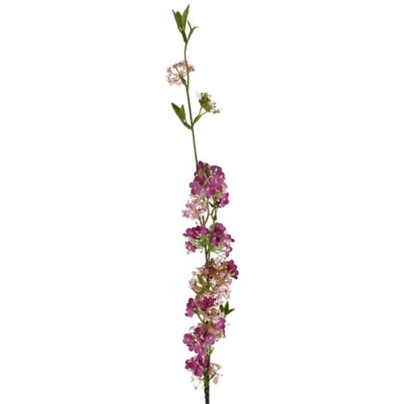 Image of Leaf 100cm Pink Blossom Spray Stem