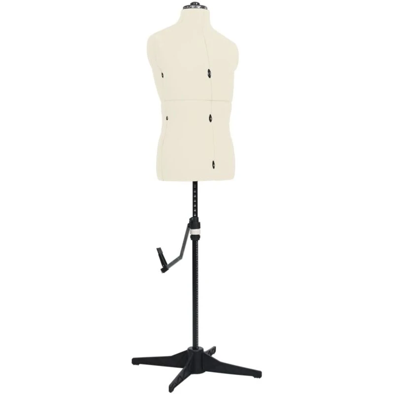Image of VIDAXL Adjustable Dress Form Male Cream Size 37-45 Vidaxl 8719883877327