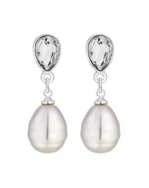 Image of Mood Silver Pearl Drop Earring