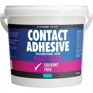 Image of Polyvine Contact Adhesive Solvent Free Fast Tack 2.5l