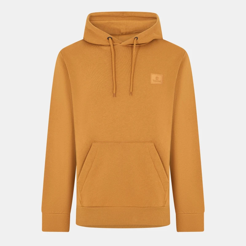 Image of Timberland Mens Timb Badge Hoodie Dark Wheat Boot male S