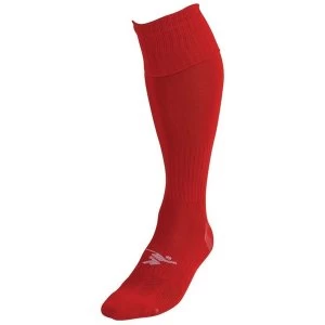 Image of Precision Plain Pro Football Socks Red - UK Size J8-11