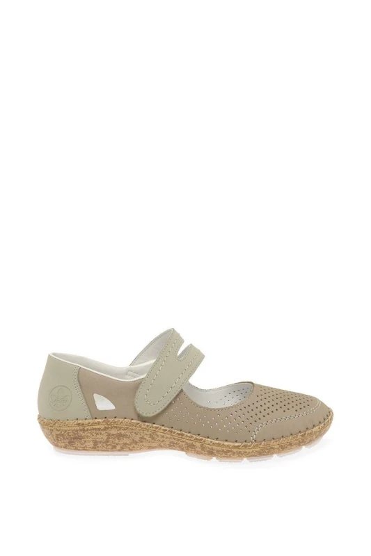 Image of Rieker 'Andrea' Mary-Jane Shoes Beige