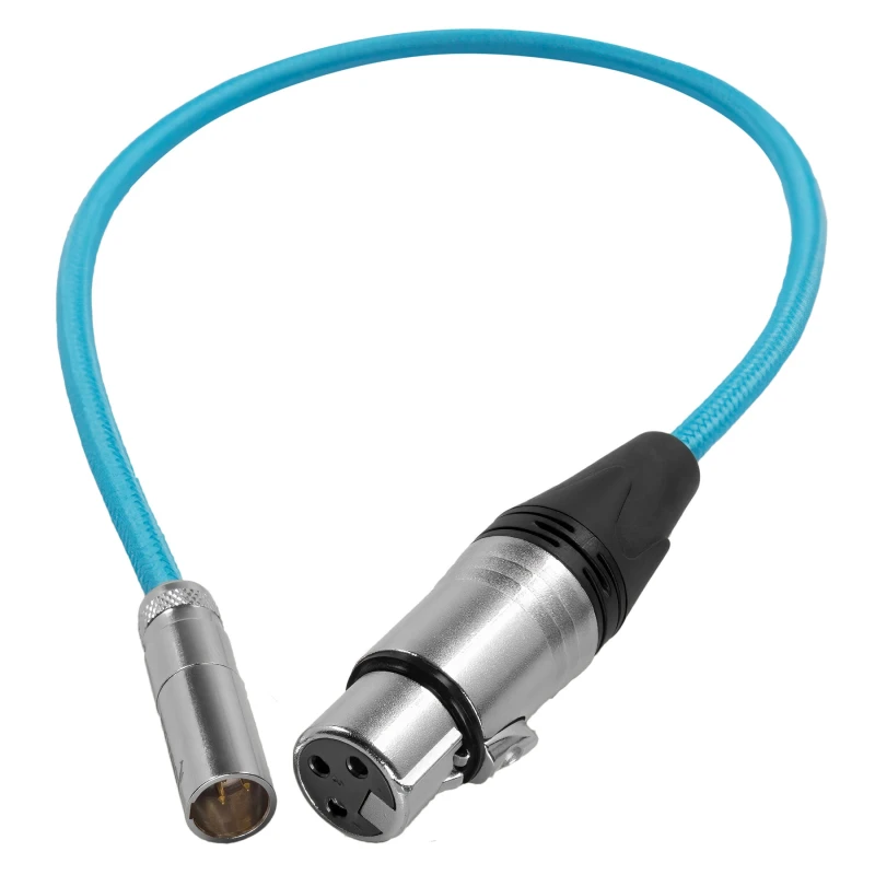 Image of Kondor Blue Mini XLR to XLR 16-in Cable Blue