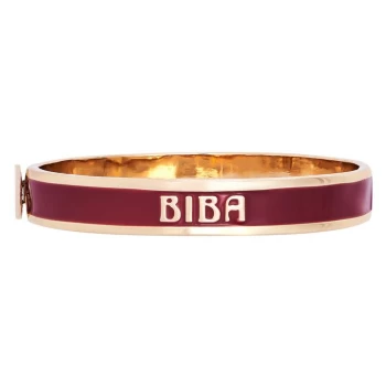 Image of Biba Logo Bracelet - Burgundy