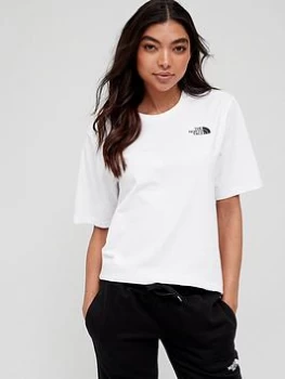 Image of The North Face Boyfriend Simple Dome T-Shirt - White Size XL Women