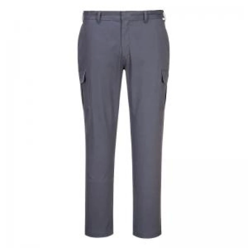 Image of Portwest Stretch Slim Combat Trousers S231CGR46 Colour: Charcoal Grey