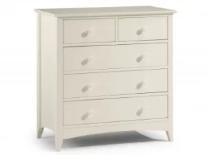 Image of Julian Bowen Cameo 32 Ivory Wooden Chest of Drawers Flat Packed