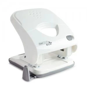 Image of Rapesco ECO X5-40ps Less Effort 2 Hole Punch soft white
