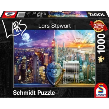 Image of Schmidt New York Night & Day Jigsaw Puzzle - 1000 Pieces