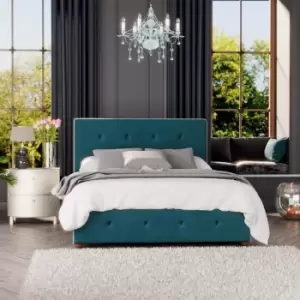 Image of Laurence Llewelyn-Bowen Laurence Llewelyn Bowen Hesper Ottoman Storage Bed Plush Velvet Emerald King