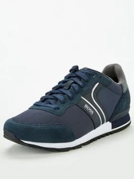 Image of Hugo Boss Parkour Suede Runner Trainers Size 7 Men