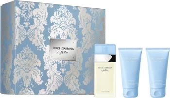 Image of Dolce & Gabbana Light Blue Gift Set 50ml Eau de Toilette + 50ml Body Cream + 50ml Shower Gel