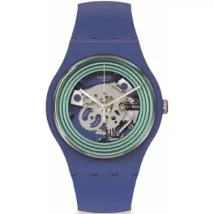 Image of Unisex Swatch One More Thing Blue Rings Watch