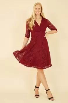 Image of Delicate Lace Long Sleeve Dress
