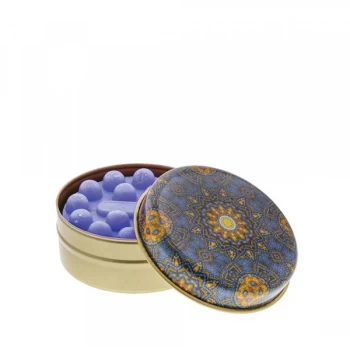 Image of Blue and Burnt Orange Kaleidoscope with Lavender Soap