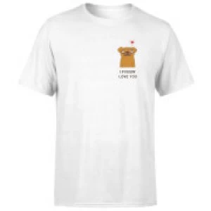 Image of I Puggin' Love You T-Shirt - White - 4XL