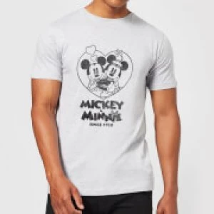 Image of Disney Minnie Mickey Since 1928 T-Shirt - Grey - 4XL