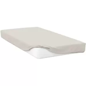 Image of Belledorm Percale Extra Deep Fitted Sheet (4ft) (Ivory) - Ivory
