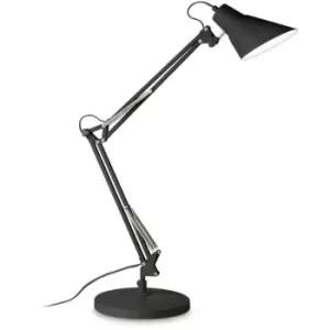 Image of Ideal Lux Sally Adjustable Desk Task Lamp Black