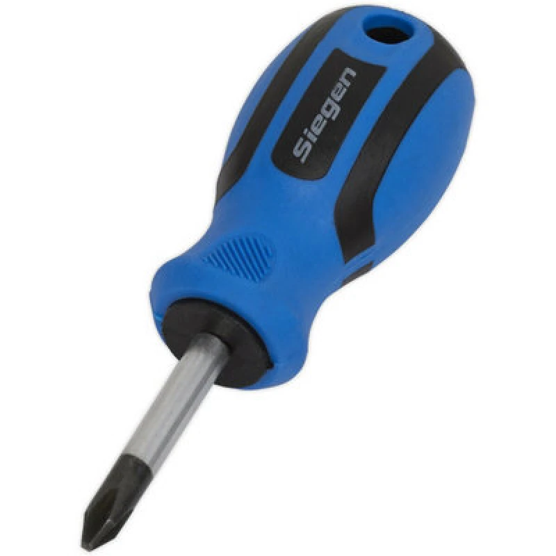 Image of Loops Phillips 2 x 38mm Screwdriver with Soft Grip Handle - Chrome Vanadium Shaft Multi