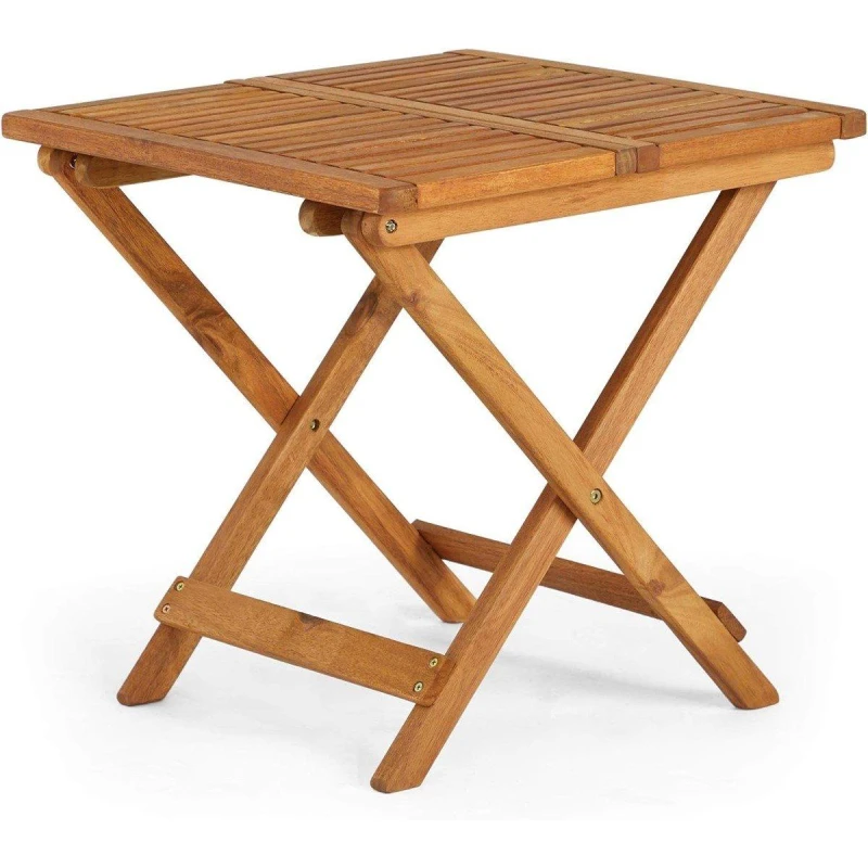 Image of VonHaus Hudson Adirondack Folding Wooden Side Table Brown unisex One Size