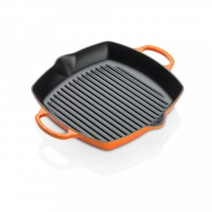 Image of Le Creuset Signature Deep Square Grill 30cm Volcanic