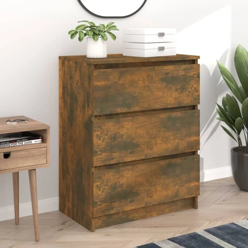 Image of VIDAXL Sideboard Smoked Oak 60x35x76cm Engineered Wood Vidaxl 8720286954485