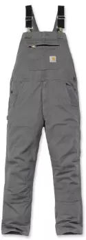 Image of Carhartt Rugged Flex Rigby Bib Overall, grey, Size 32, grey, Size 32