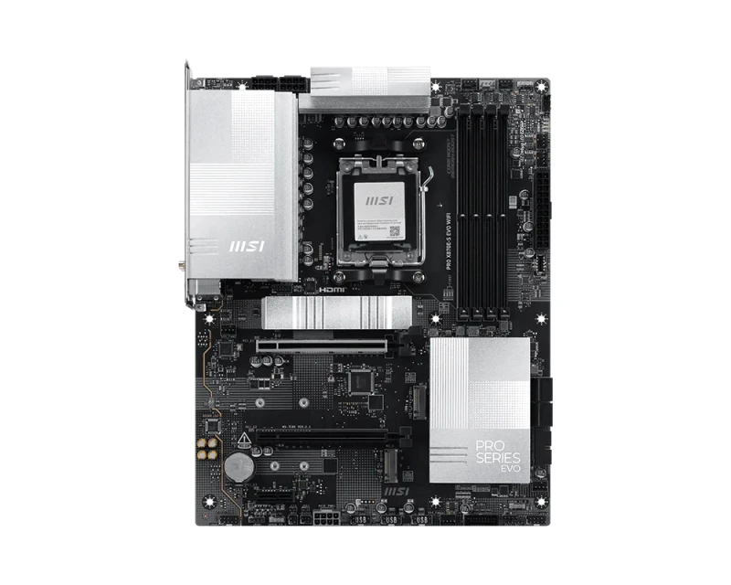 Image of MSI PRO X870E-S EVO WIFI motherboard AMD X870E Socket AM5 ATX