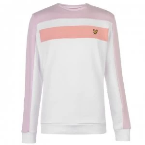 Image of Lyle and Scott Colour Block Sweatshirt - White 626