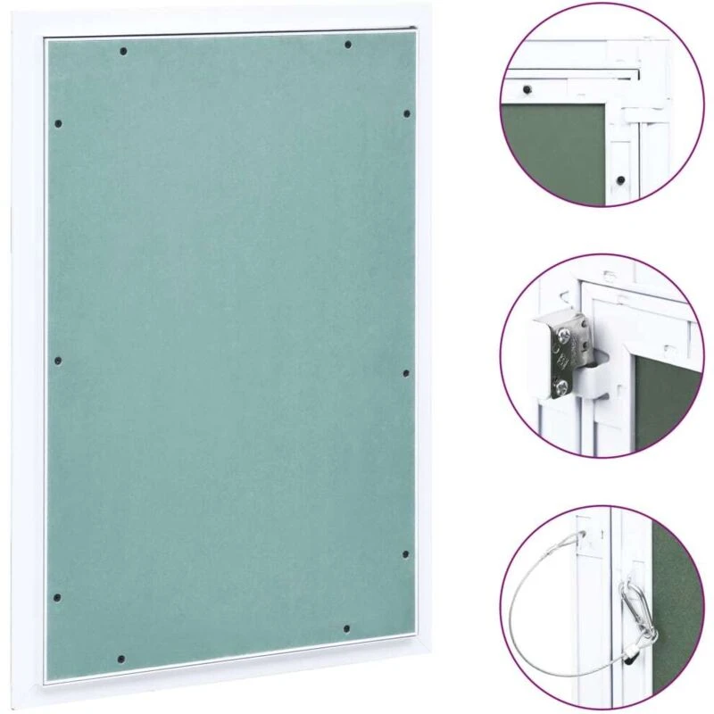 Image of VIDAXL Access Panel with Aluminium Frame and Plasterboard 300x600 mm Vidaxl 8719883872124