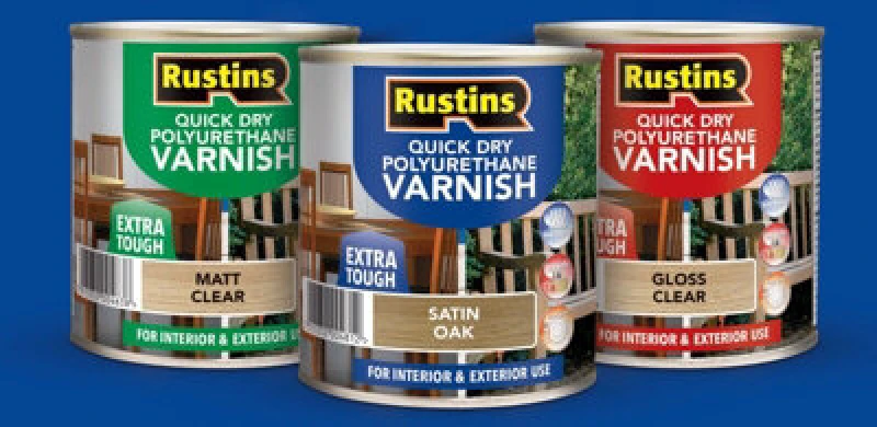 Image of Rustins Quick Drying Polyurethane Varnish Matt Clear 500Ml