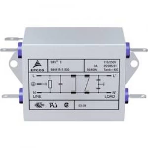 Image of EMI filter flame retardant 250 V AC 3 A 270 mH L
