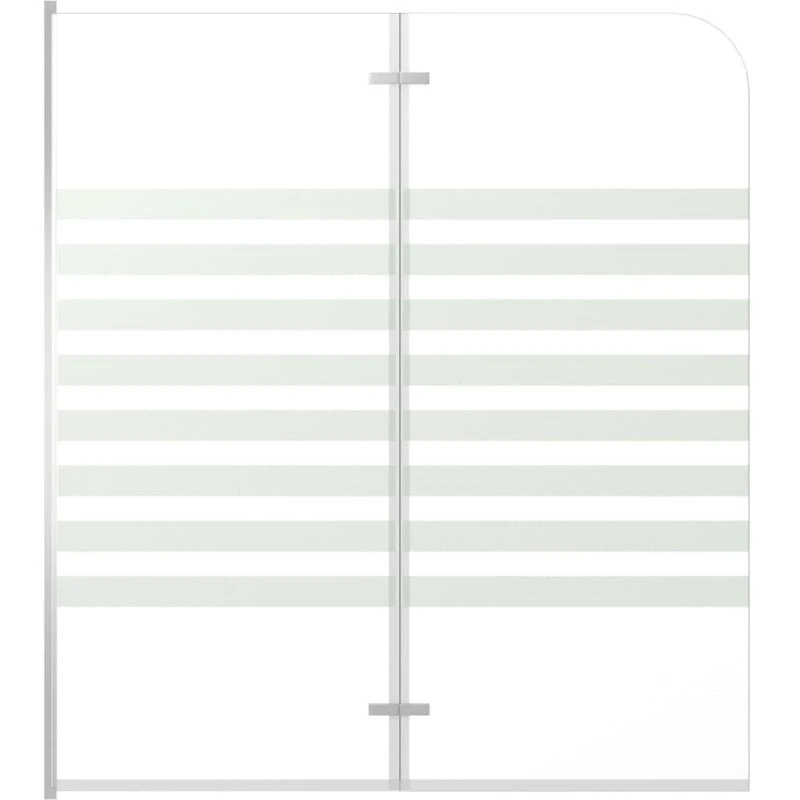 Image of VIDAXL Vidaxl - Bath Enclosure 120x140cm Tempered Glass Stripe 146225