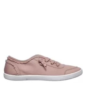 Image of Skechers Cute Canvas Trainers Ladies - Pink