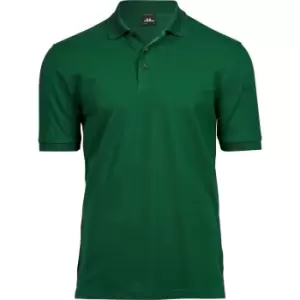Image of Tee Jays Mens Luxury Stretch Short Sleeve Polo Shirt (S) (Forest Green)