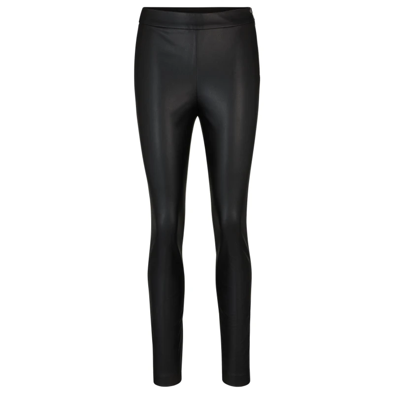 Image of Boss Womens C Taslimah Straight Leg Trousers Black female 4 (XXS)